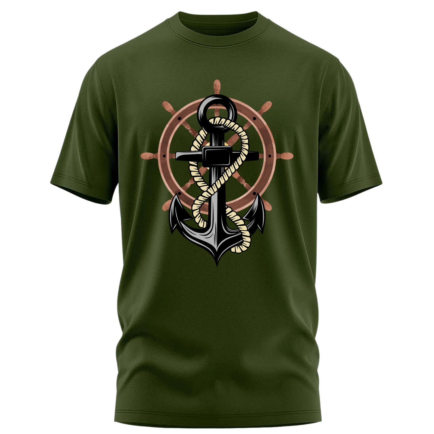 Anchor wheel Premium Cotton T-shirt : Mariner’s Edition