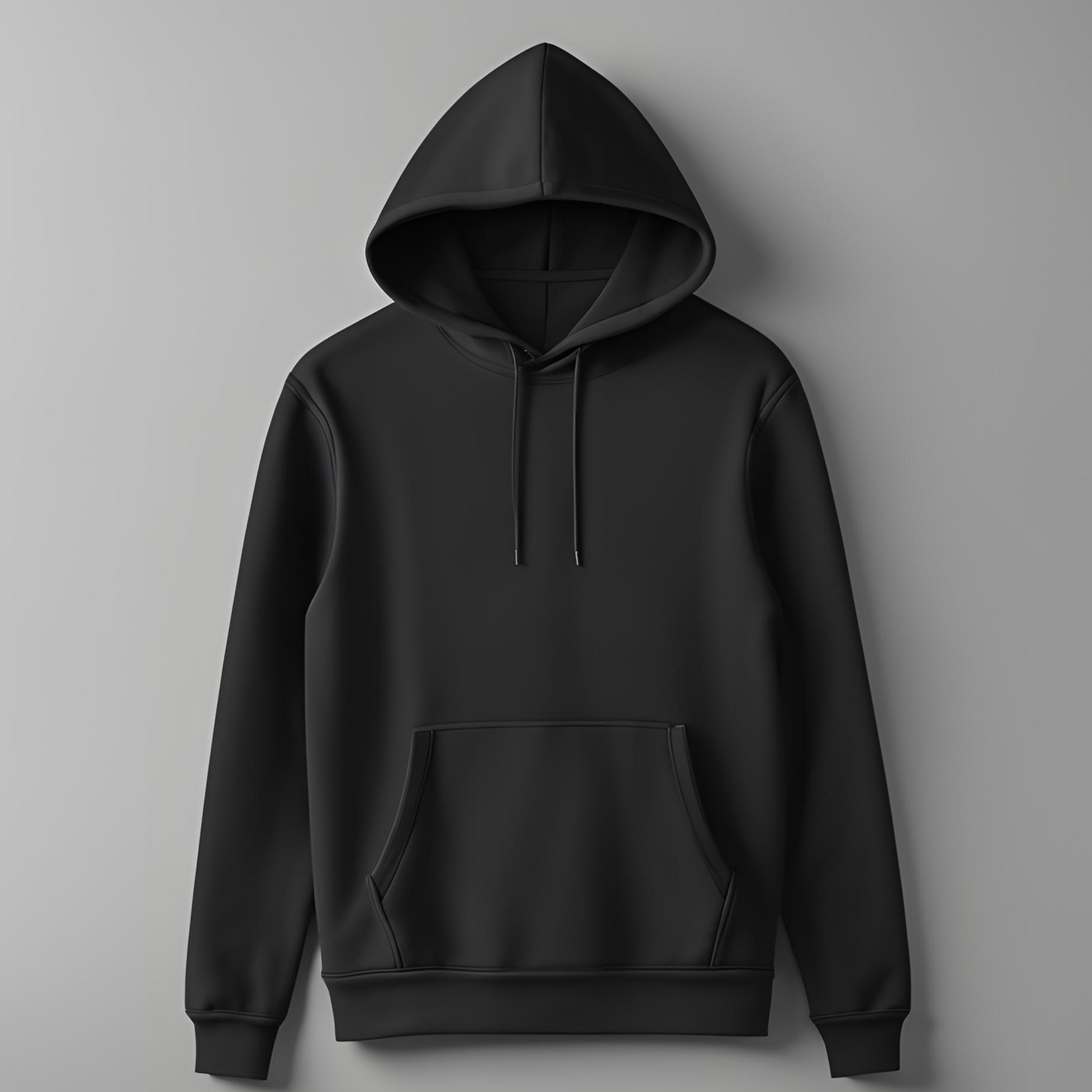 Black Premium solid / plain Hoodie (All season)