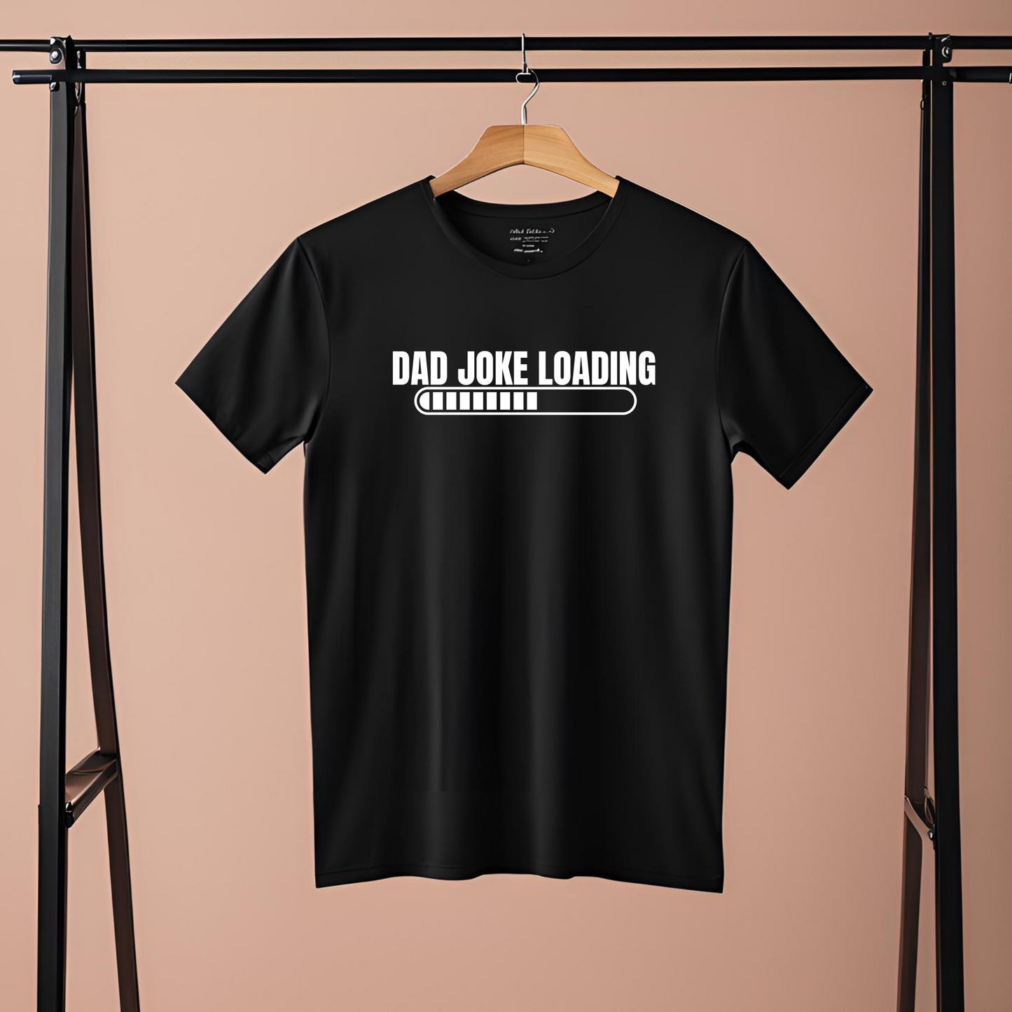 Male round neck t-shirt- Dad joke loading