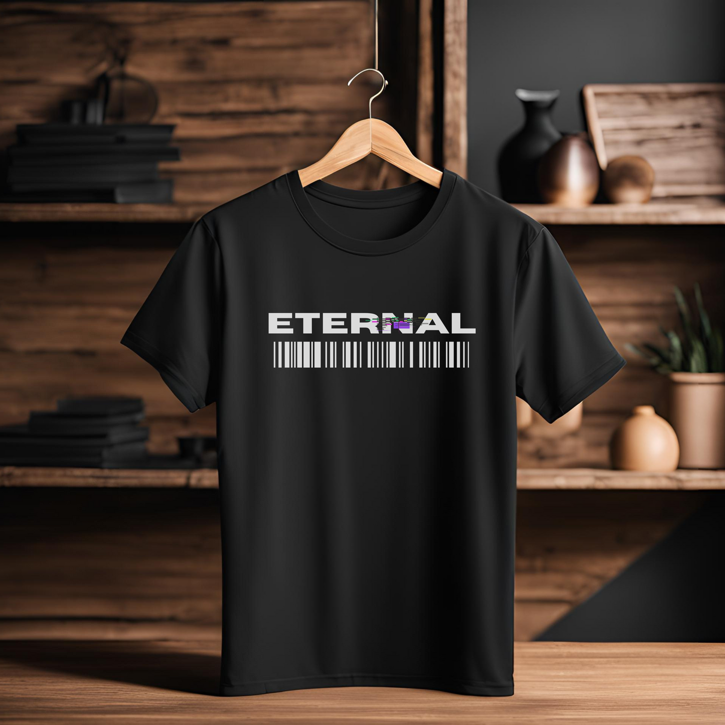 Male round neck t-shirt- Eternal