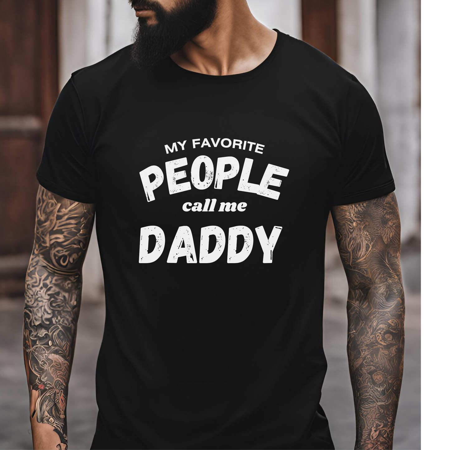 Male round neck t-shirt- Daddy