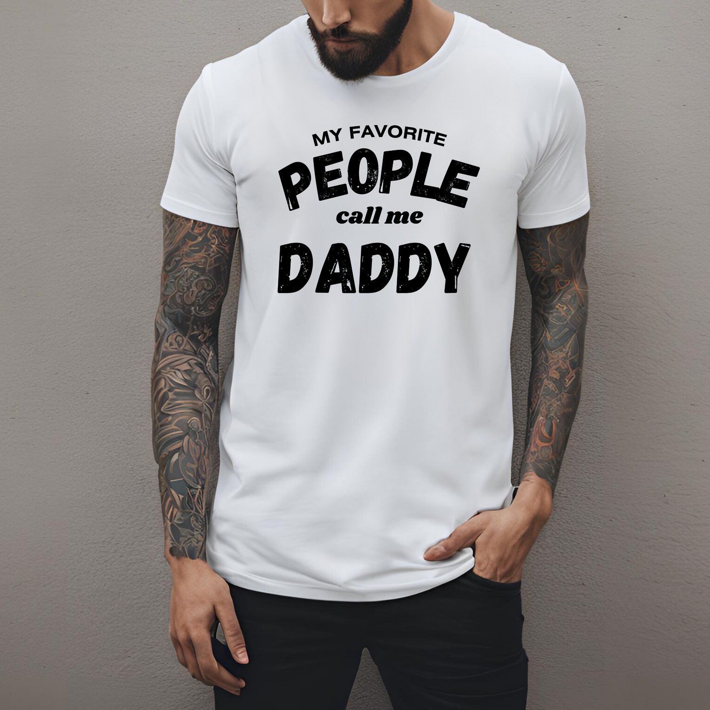 Male round neck t-shirt- Daddy