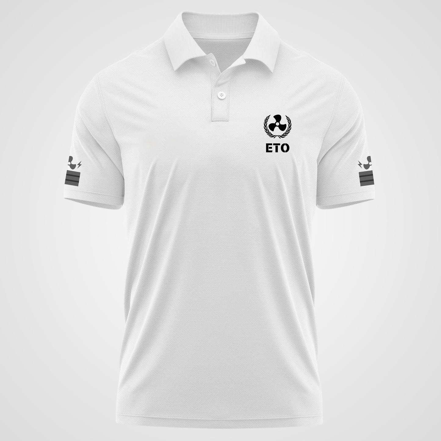 Electro Technical Officer / ETO Merchant Navy Polo neck Propeller T-shirt