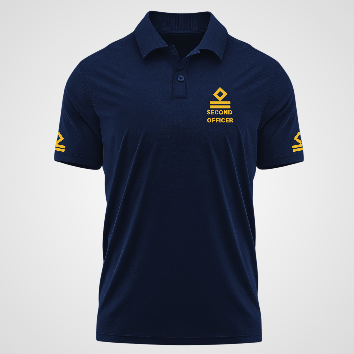 2nd Mate / Second officer Merchant Navy Polo neck Rank T-shirt