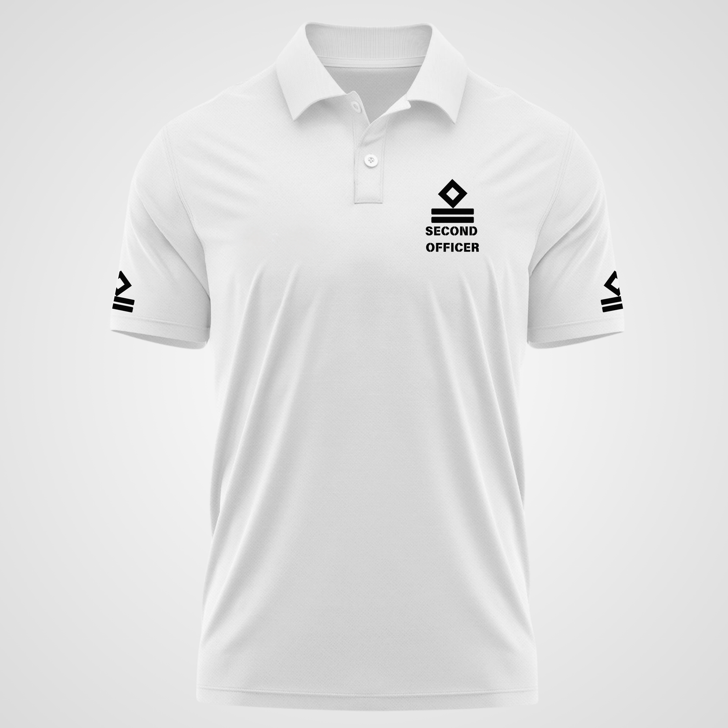 2nd Mate / Second officer Merchant Navy Polo neck Rank T-shirt