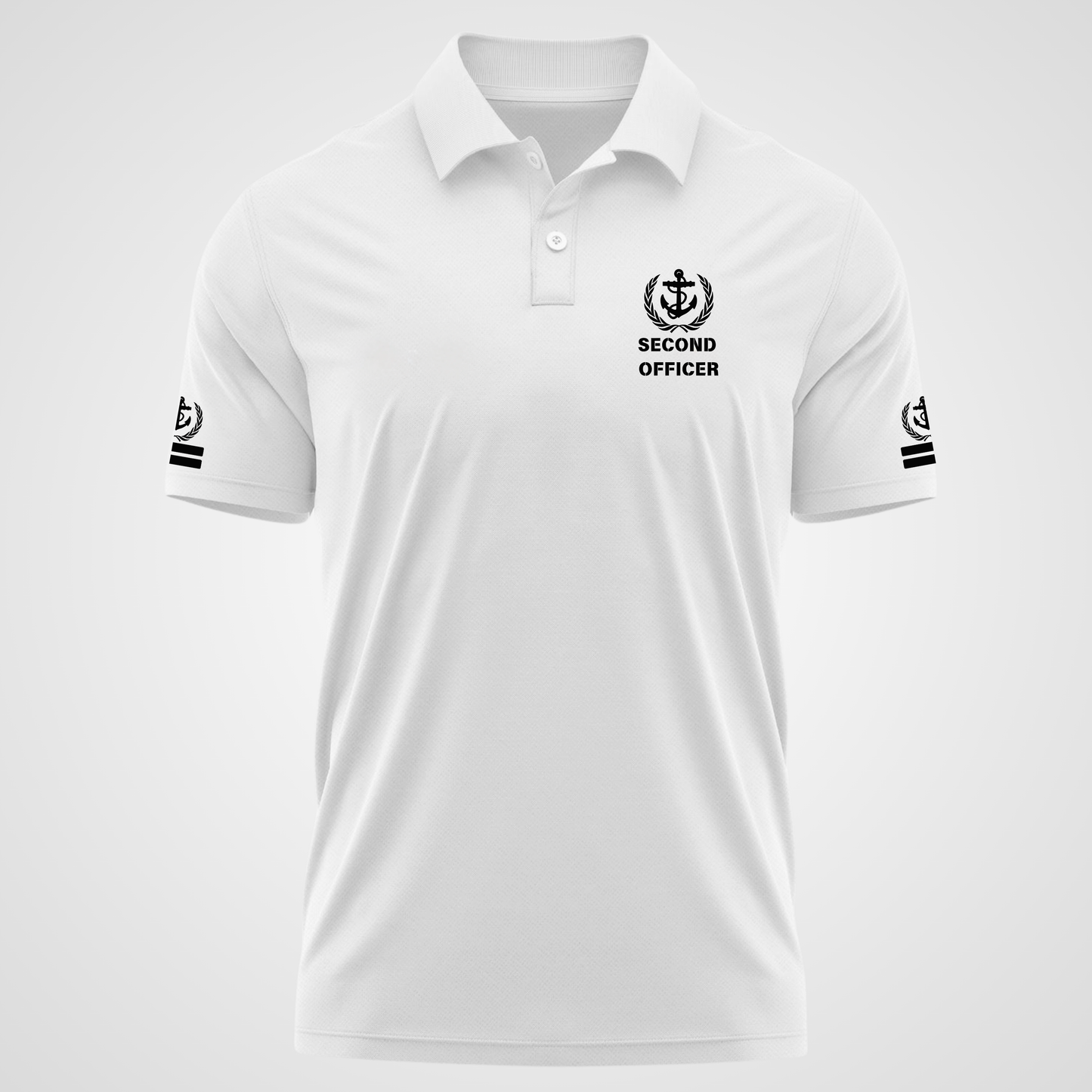 2nd Mate / Second officer Merchant Navy Polo neck Anchor T-shirt