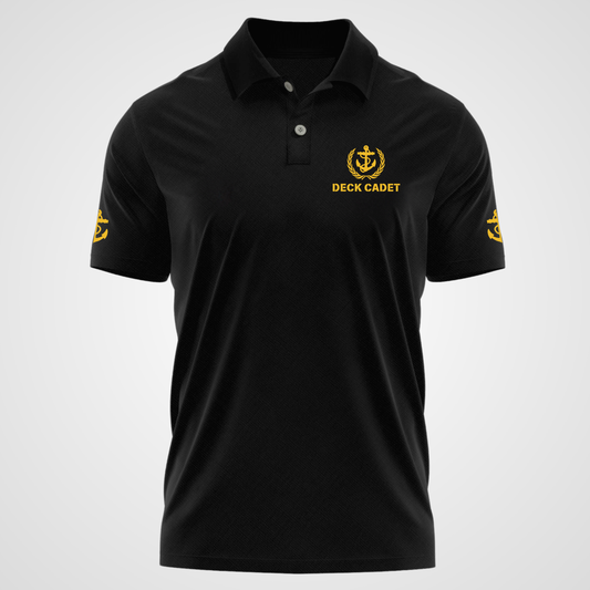 Deck Cadet Merchant Navy Polo neck Anchor T-shirt