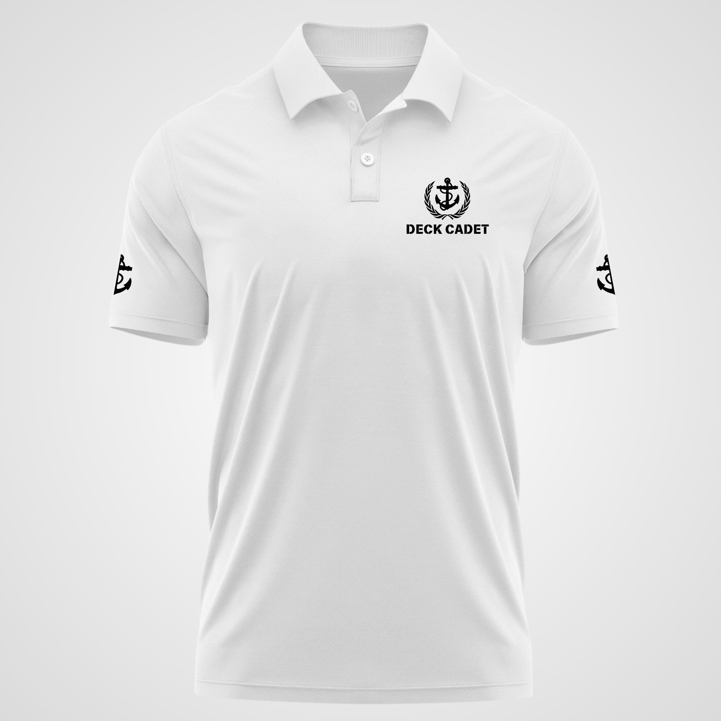 Deck Cadet Merchant Navy Polo neck Anchor T-shirt