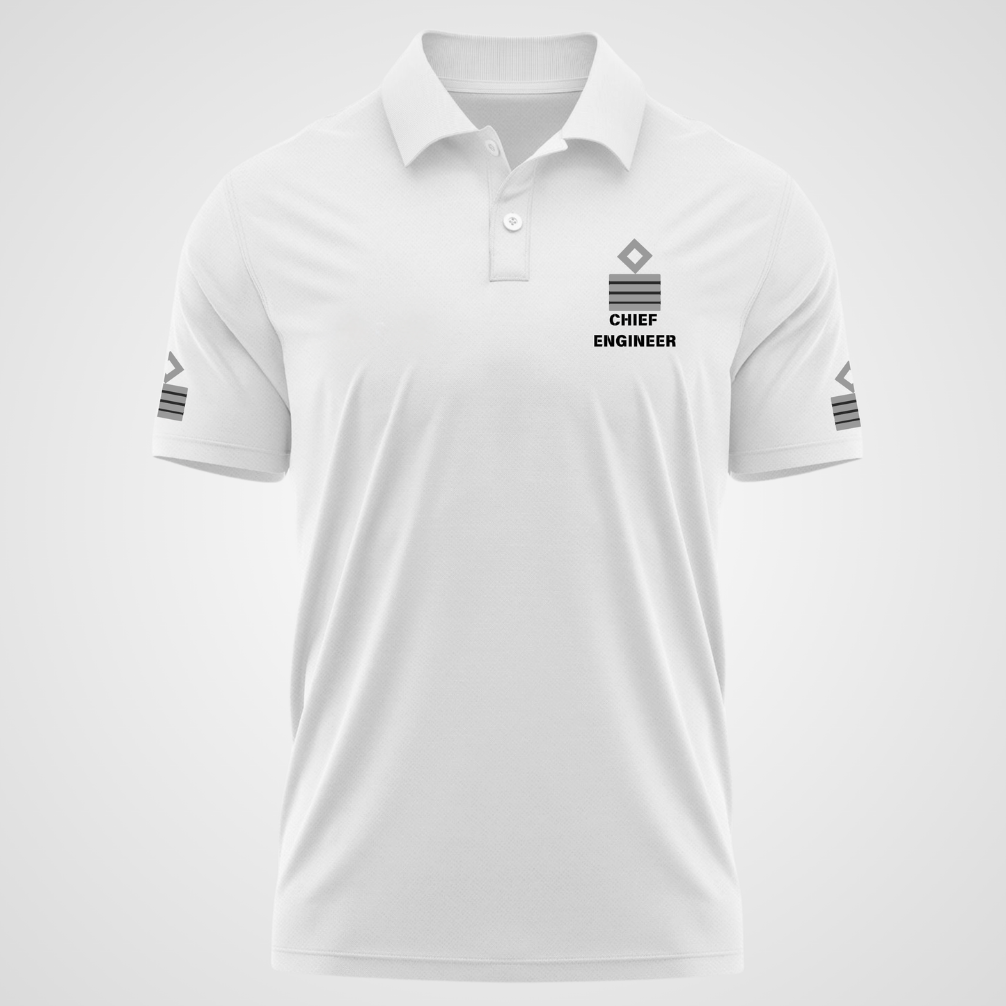 Chief Engineer Merchant Navy Polo neck Rank T-shirt