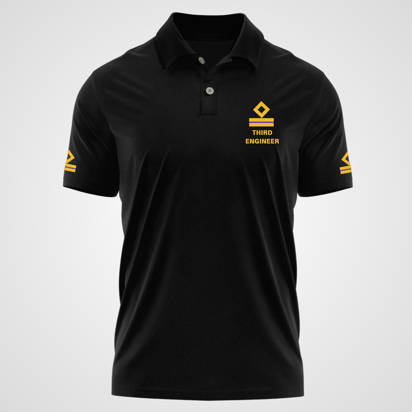 3rd Engineer Merchant Navy Polo neck Rank T-shirt