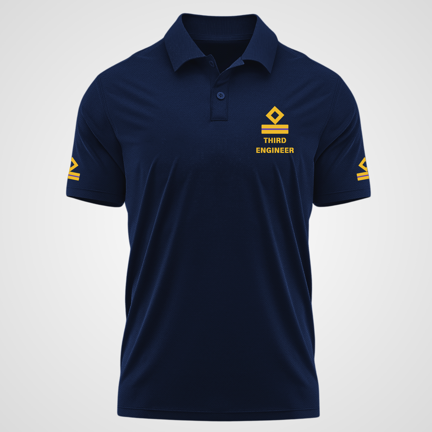 3rd Engineer Merchant Navy Polo neck Rank T-shirt