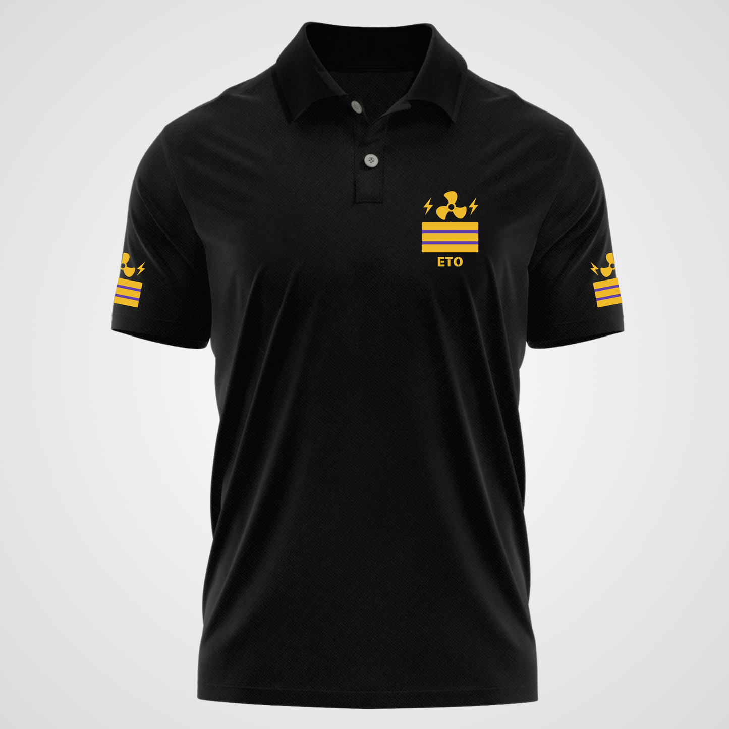 Electro Technical Officer / ETO Merchant Navy Polo neck Rank T-shirt