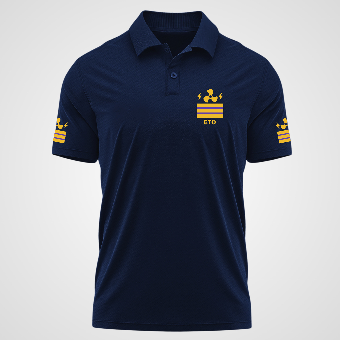 Electro Technical Officer / ETO Merchant Navy Polo neck Rank T-shirt