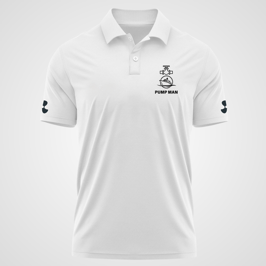 Pump man Merchant Navy Polo neck propeller T-shirt