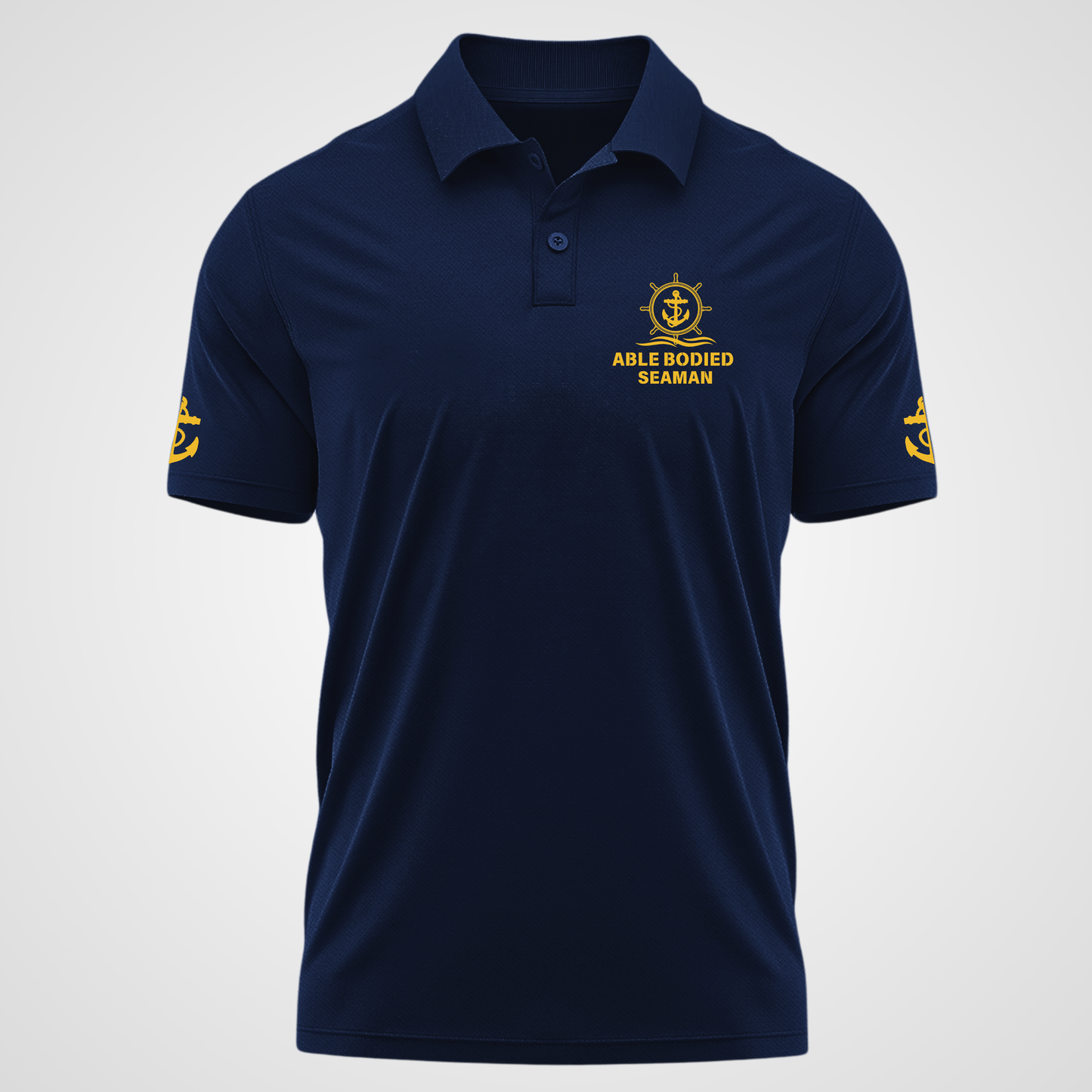 Able Bodied seaman / AB Merchant Navy Polo neck Anchor T-shirt