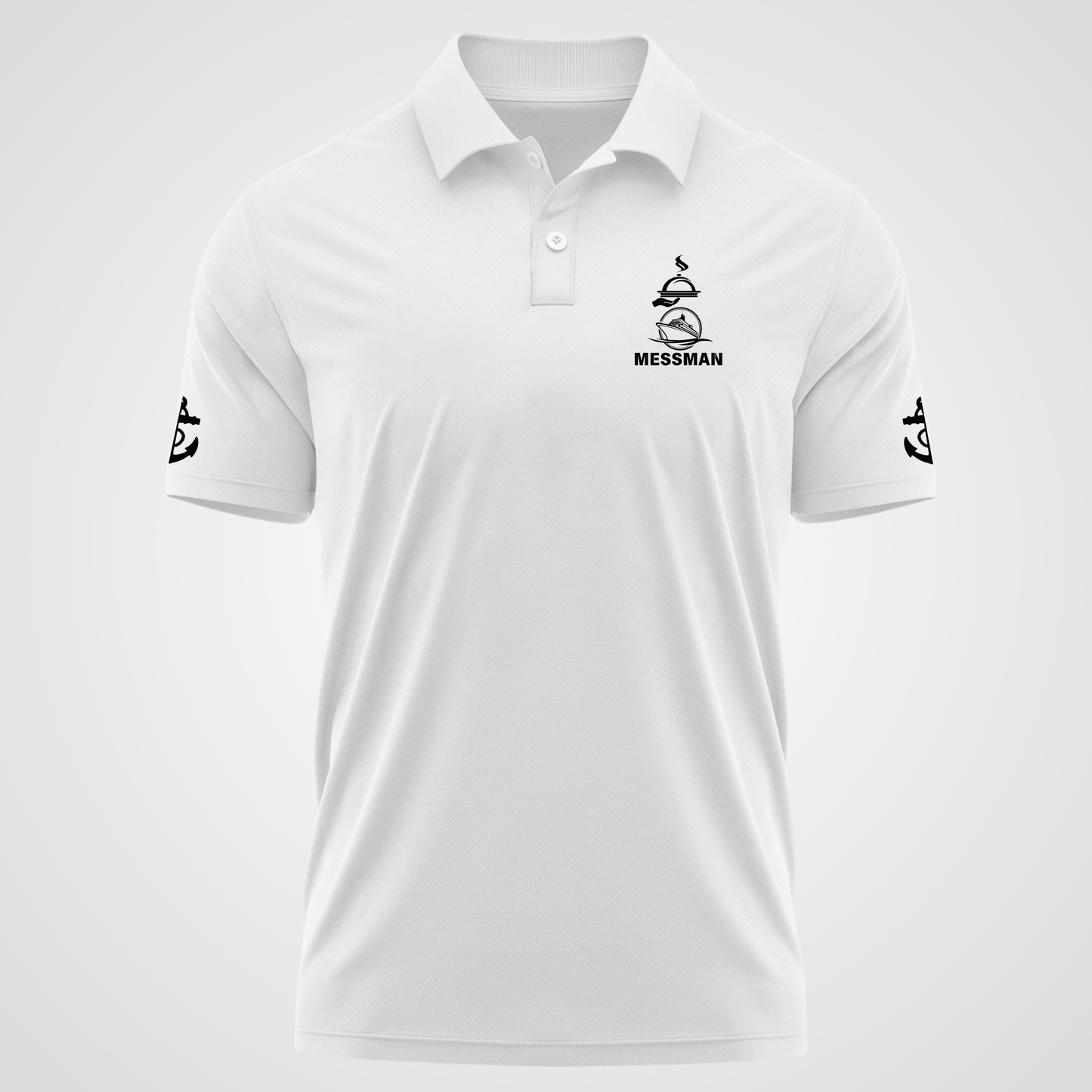 Messman / Steward Merchant Navy Polo neck Anchor T-shirt