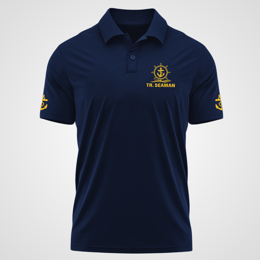 Trainee Seaman / Tr. Ordinary Seaman Navy Polo neck Anchor T-shirt