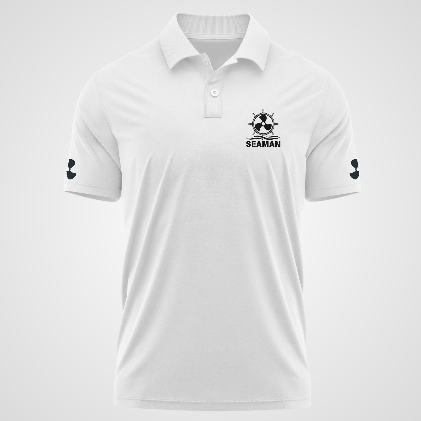 Seaman Merchant Navy Polo neck Propeller T-shirt