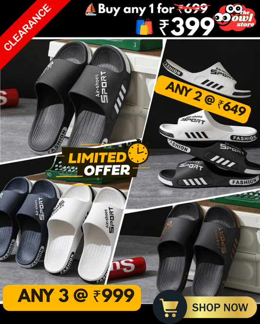 Sports Antislip slippers, Men slippers, casual all season
