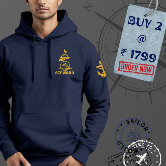 Steward Merchant Navy Premium Hoodie (All season)