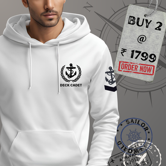 Deck Cadet Merchant Navy Premium Hoodie (All season)