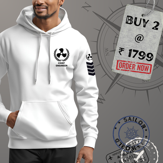 Chief Engineer Merchant Navy Premium Hoodie (All season)