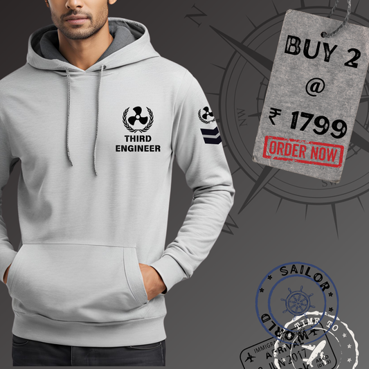 3rd Engineer Merchant Navy Premium Hoodie (All season)