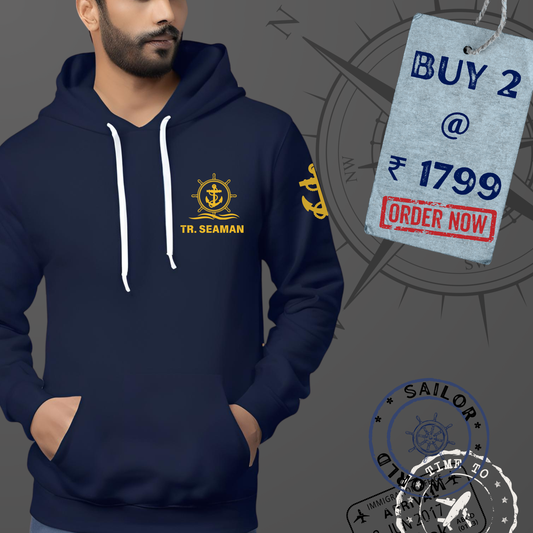 Tr. Ordinary Seaman / Trainee Seaman Merchant Navy Premium Hoodie (All season)
