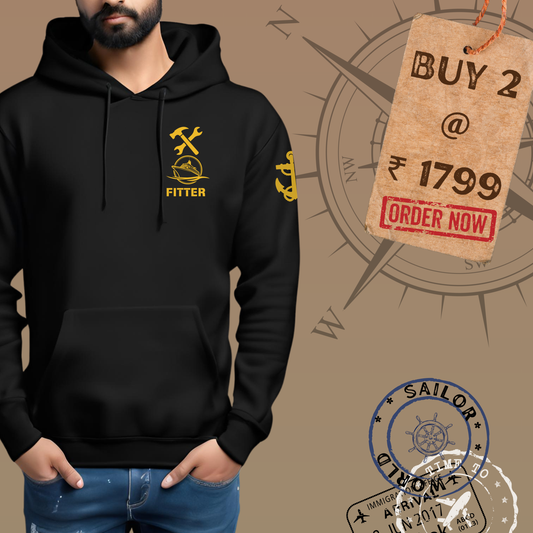 Fitter Seaman Merchant Navy Premium Hoodie (All season)