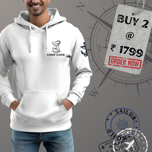Chief cook Merchant Navy Premium Hoodie (All season)