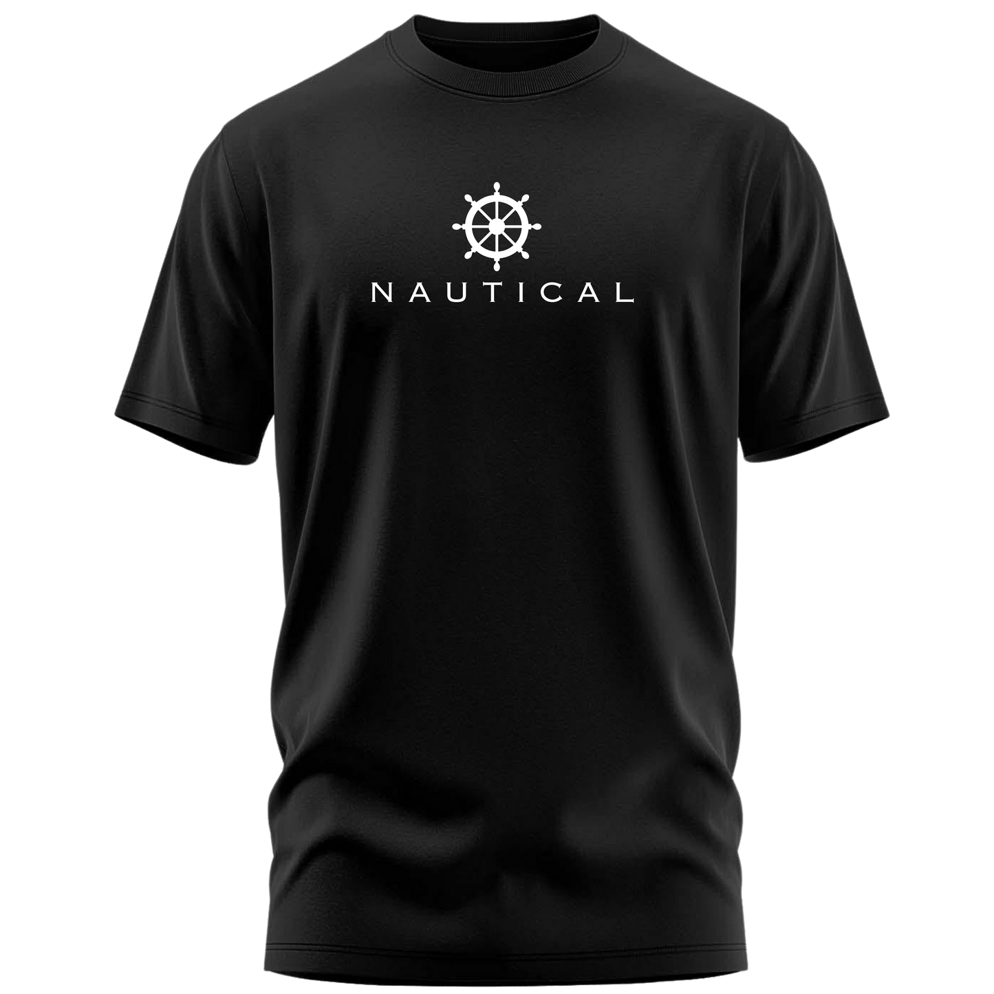 Nautical Wheel Premium Cotton T-shirt : Mariner’s Edition