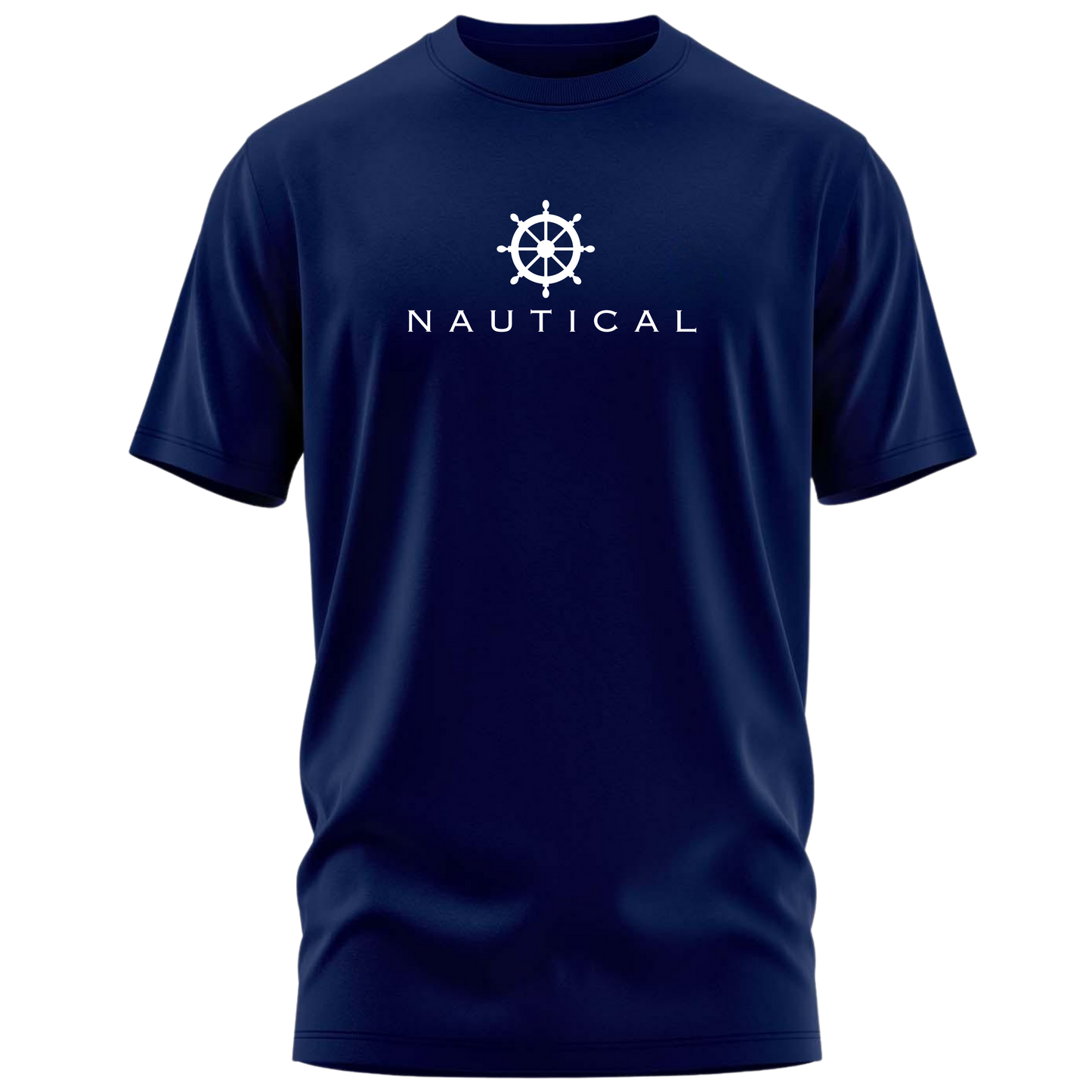 Nautical Wheel Premium Cotton T-shirt : Mariner’s Edition
