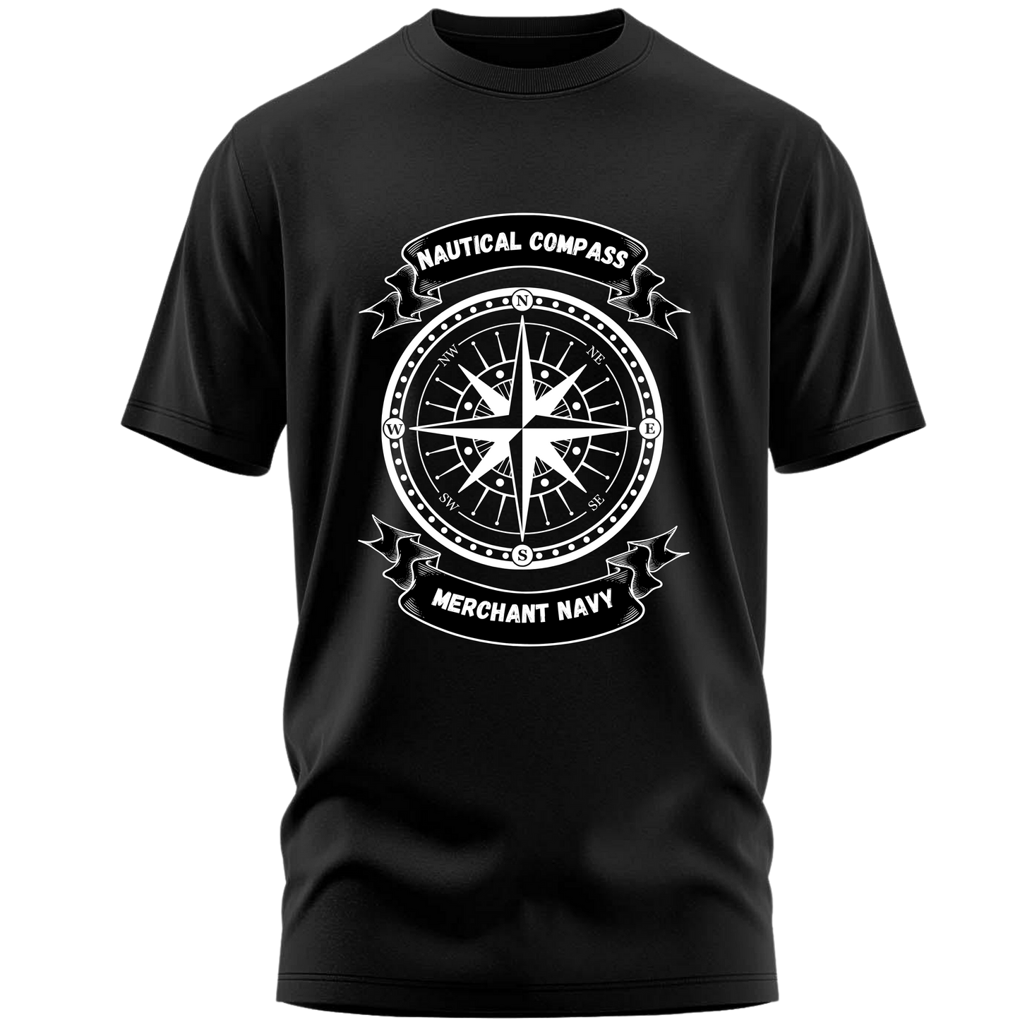 Nautical Compass Life Premium Cotton T-shirt : Mariner’s Edition