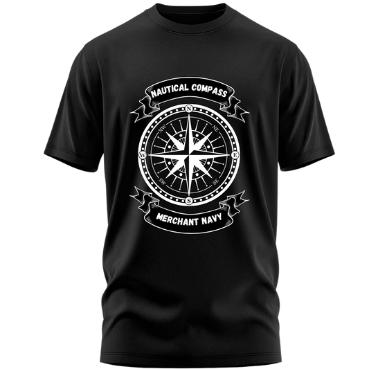 Nautical Compass Life Premium Cotton T-shirt : Mariner’s Edition