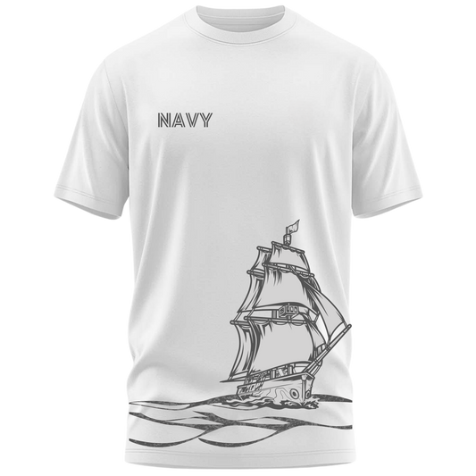 Navy Signature Premium Cotton T-shirt : Mariner’s Edition