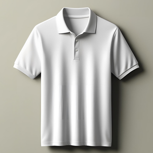 Premium White Polo neck T-shirt