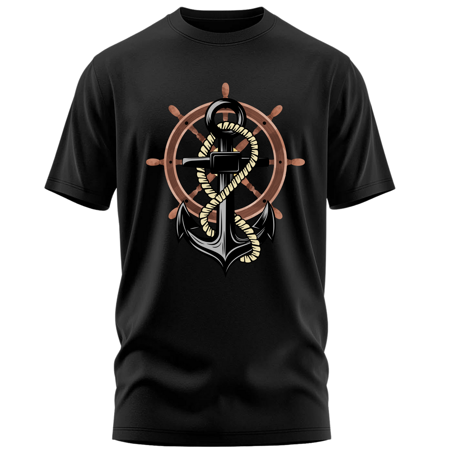 Anchor wheel Premium Cotton T-shirt : Mariner’s Edition
