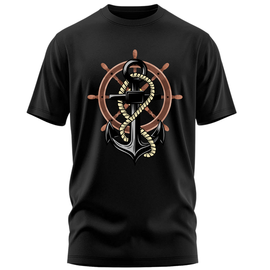Anchor wheel Premium Cotton T-shirt : Mariner’s Edition