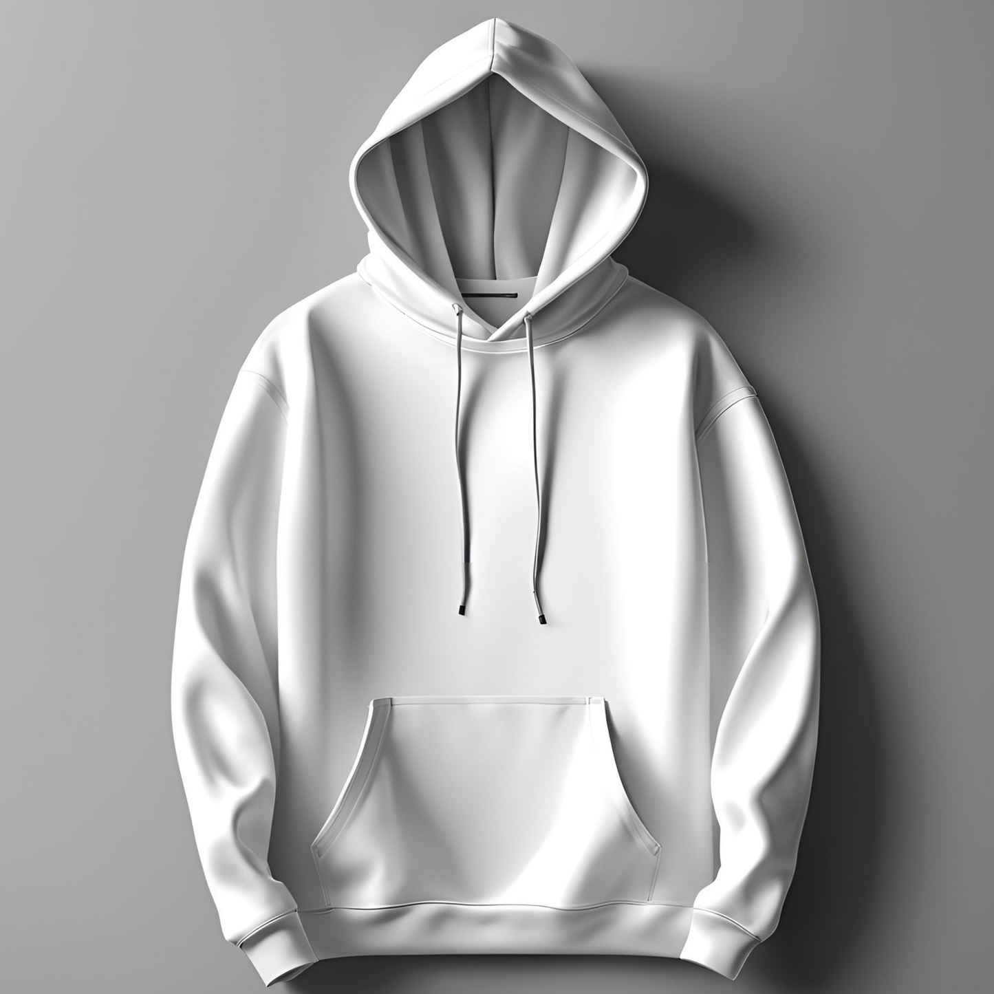White Premium solid / plain Hoodie (All season)
